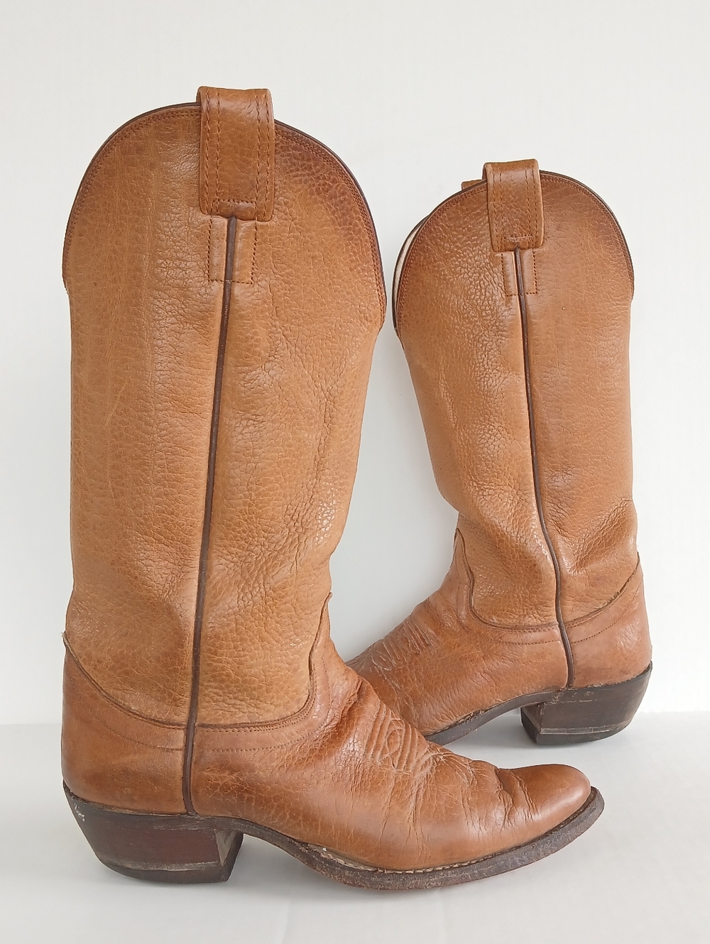 Vintage Olathe Leather Cowboy Boots USA Western